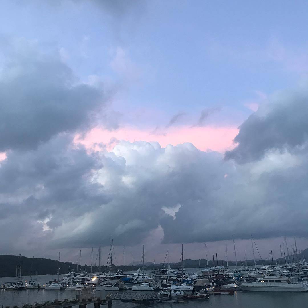 Pink clouds in Phuket